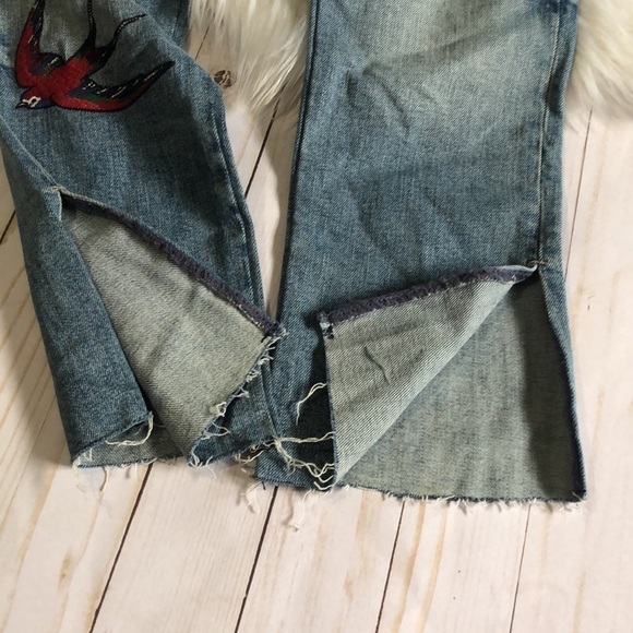 Gap butterfly embroidered jeans size 25 NWT - Picture 7 of 12